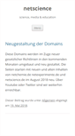 Mobile Screenshot of netscience.de